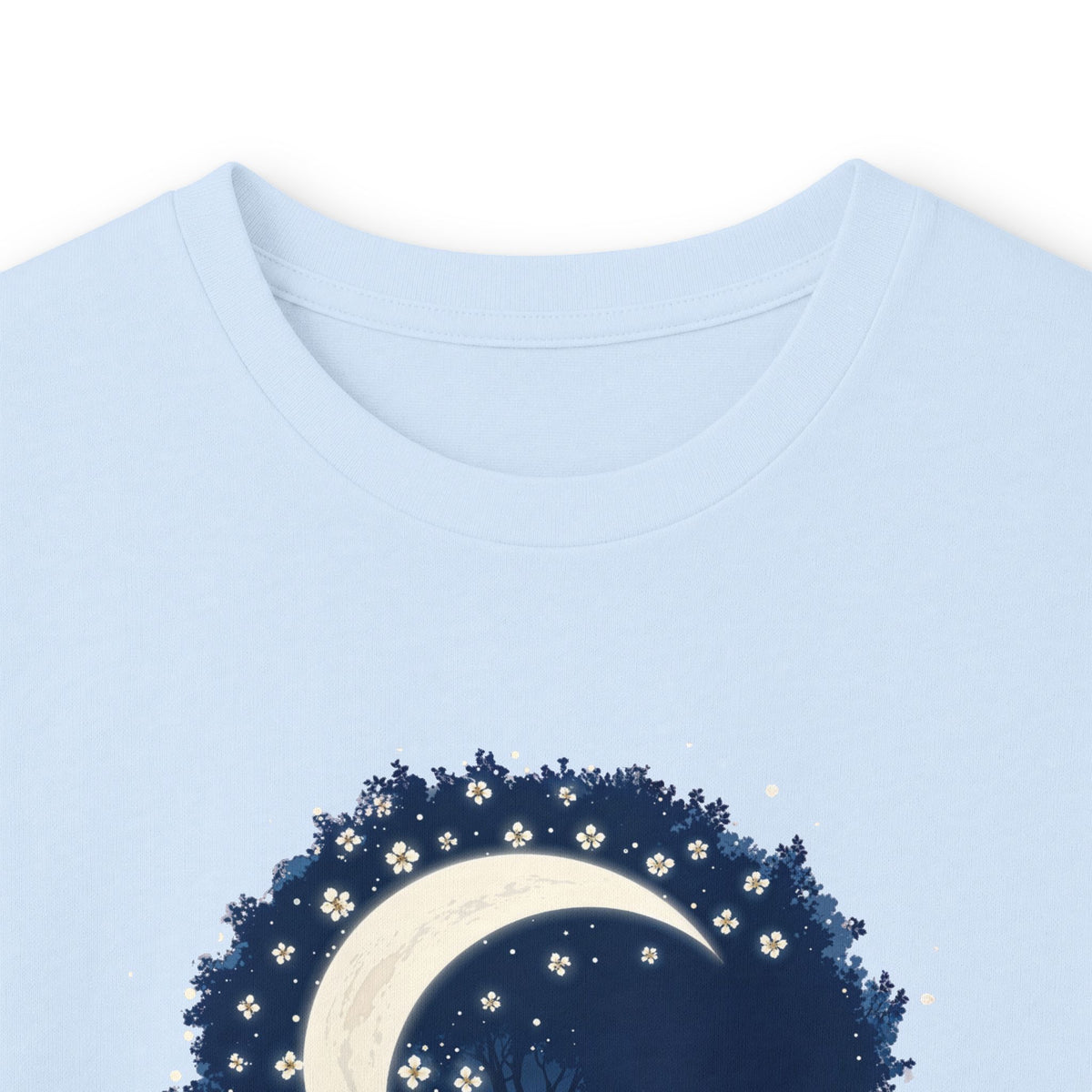 Light Blue | Nature's Rhythm Long Sleeve Tee, folded view