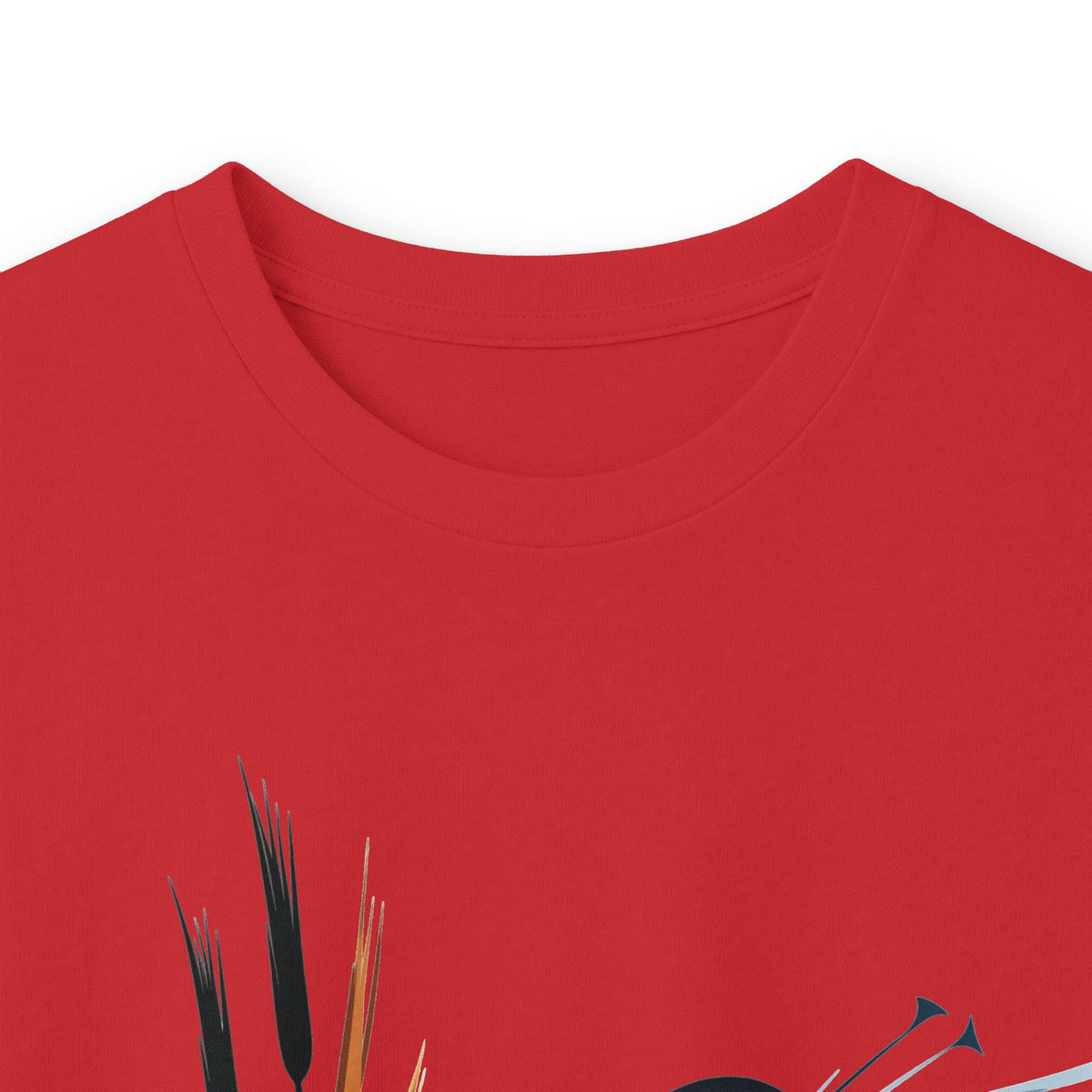 Red | Exhale Long Sleeve Tee, folded view