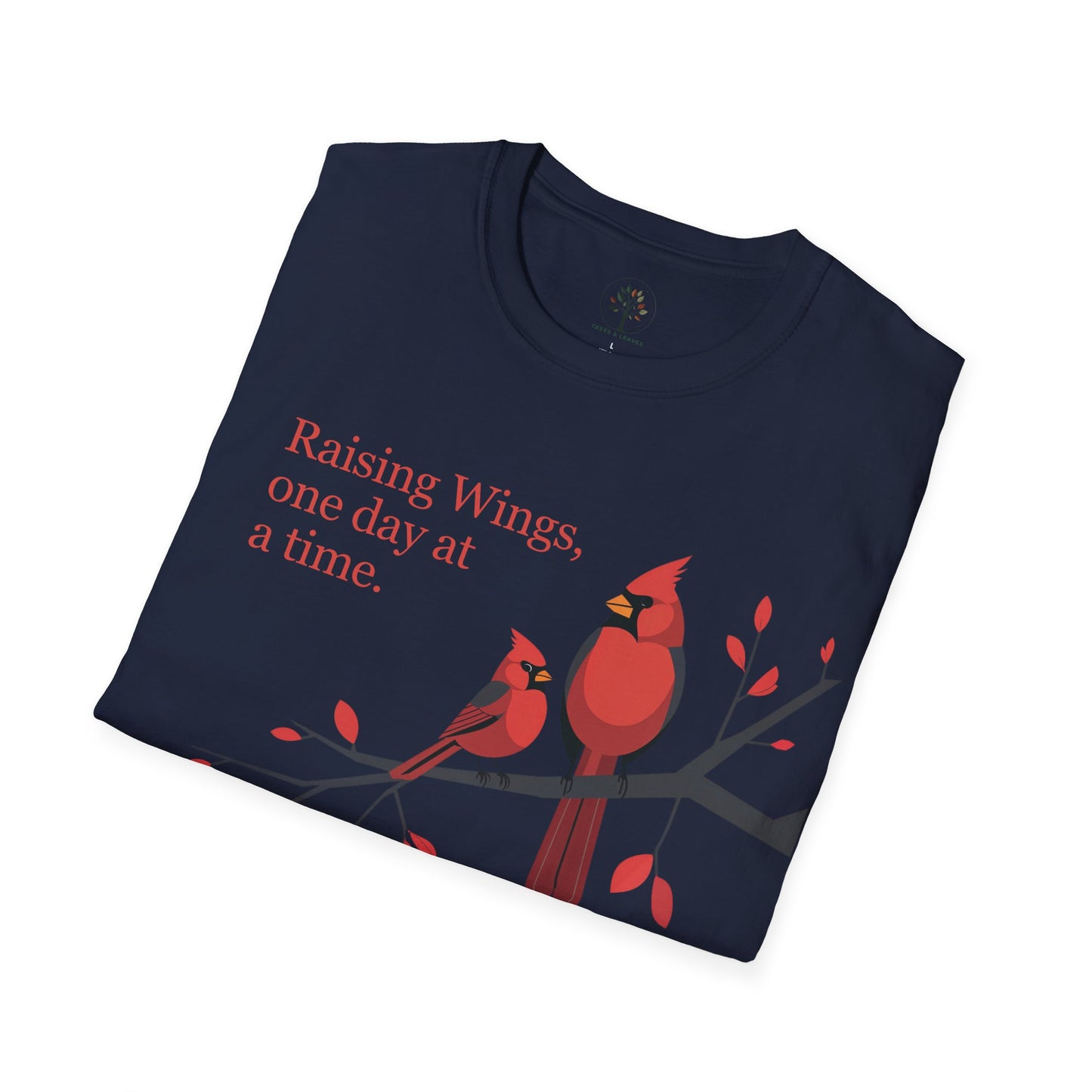 Black | Raising Wings, One day at a time, folded view