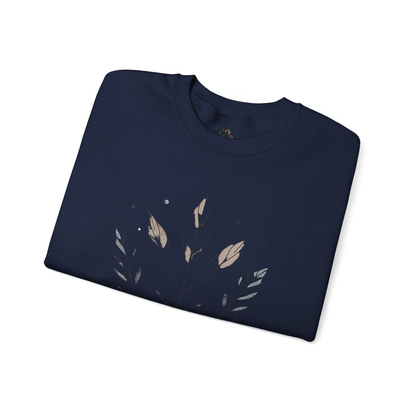 Navy | Olive Grace Sweatshirt, folded view
