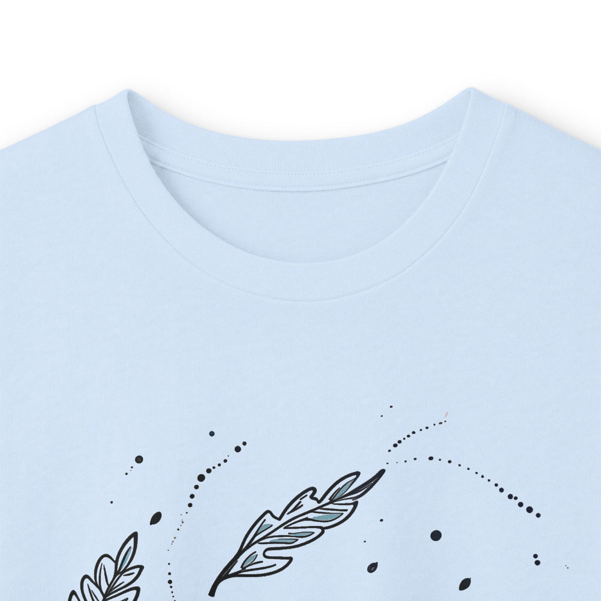 Light Blue | Autumn Drift Long Sleeve Tee, folded view