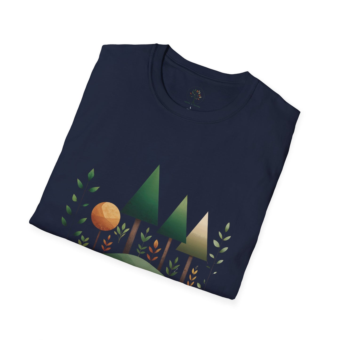 Navy | Breathe Deep, Live Green, folded view