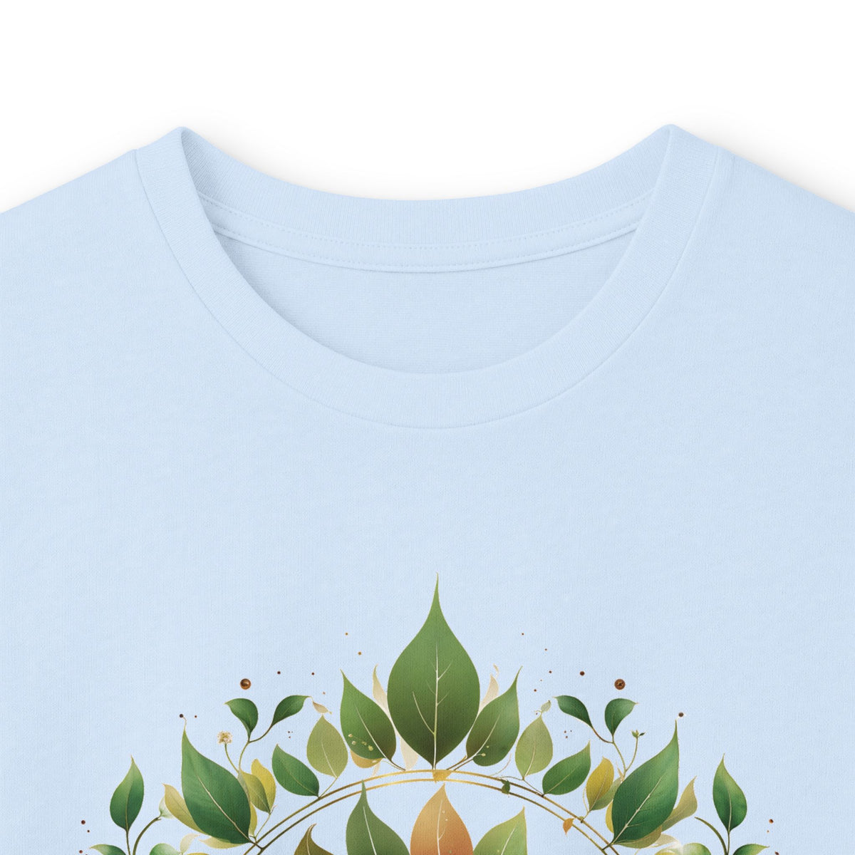 Light Blue | Eclipse Garden Long Sleeve Tee, folded view