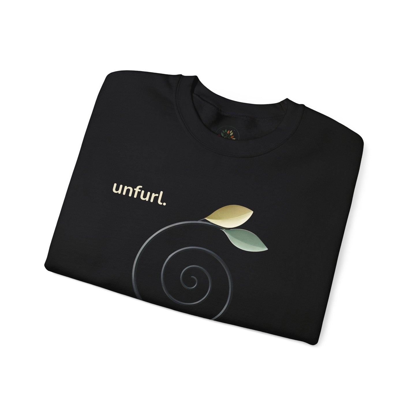 Black | Unfurl Sweatshirt, folded view
