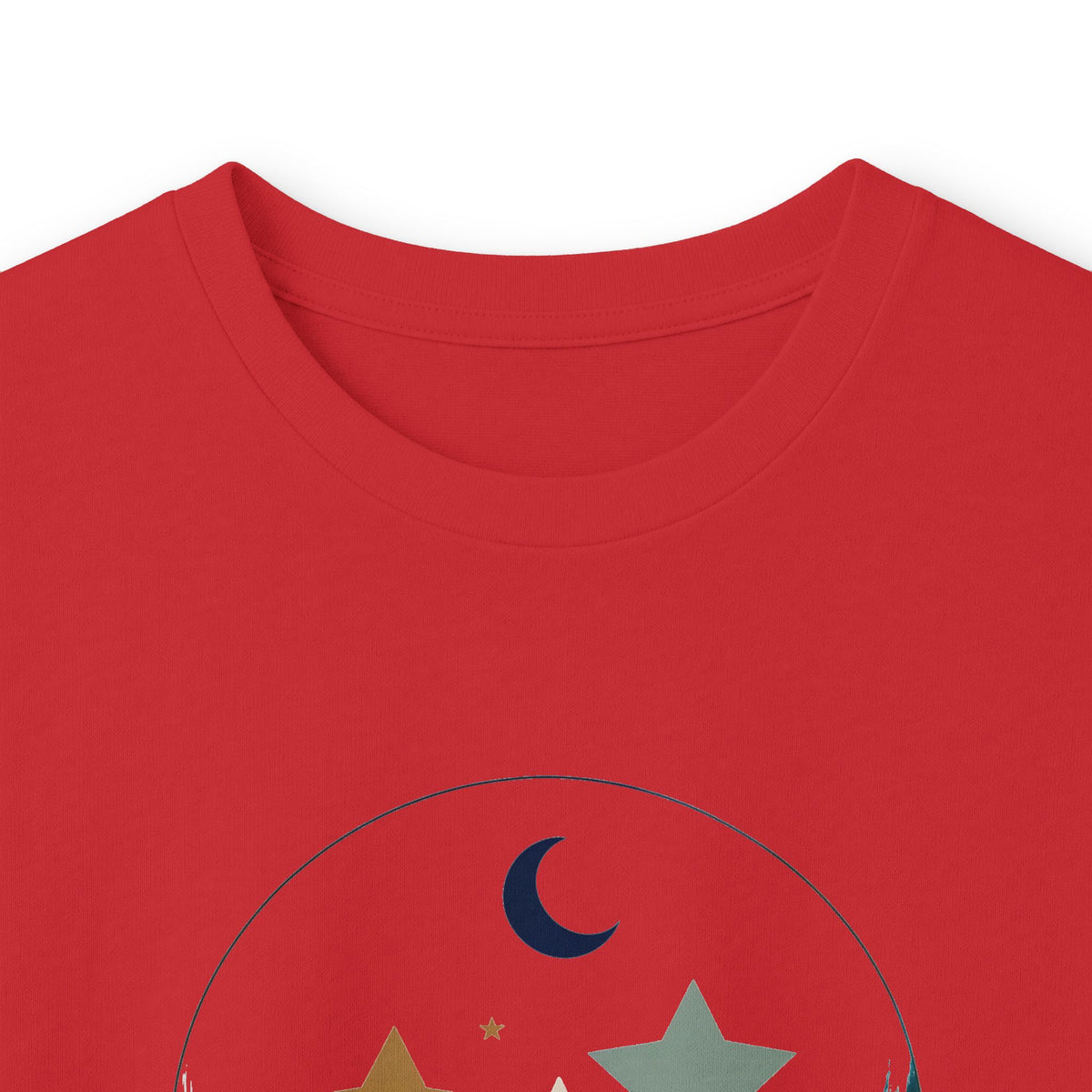 Red | Rest Long Sleeve Tee, folded view