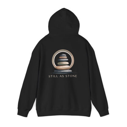 Black | Still as Stone Hoodie, back view 2