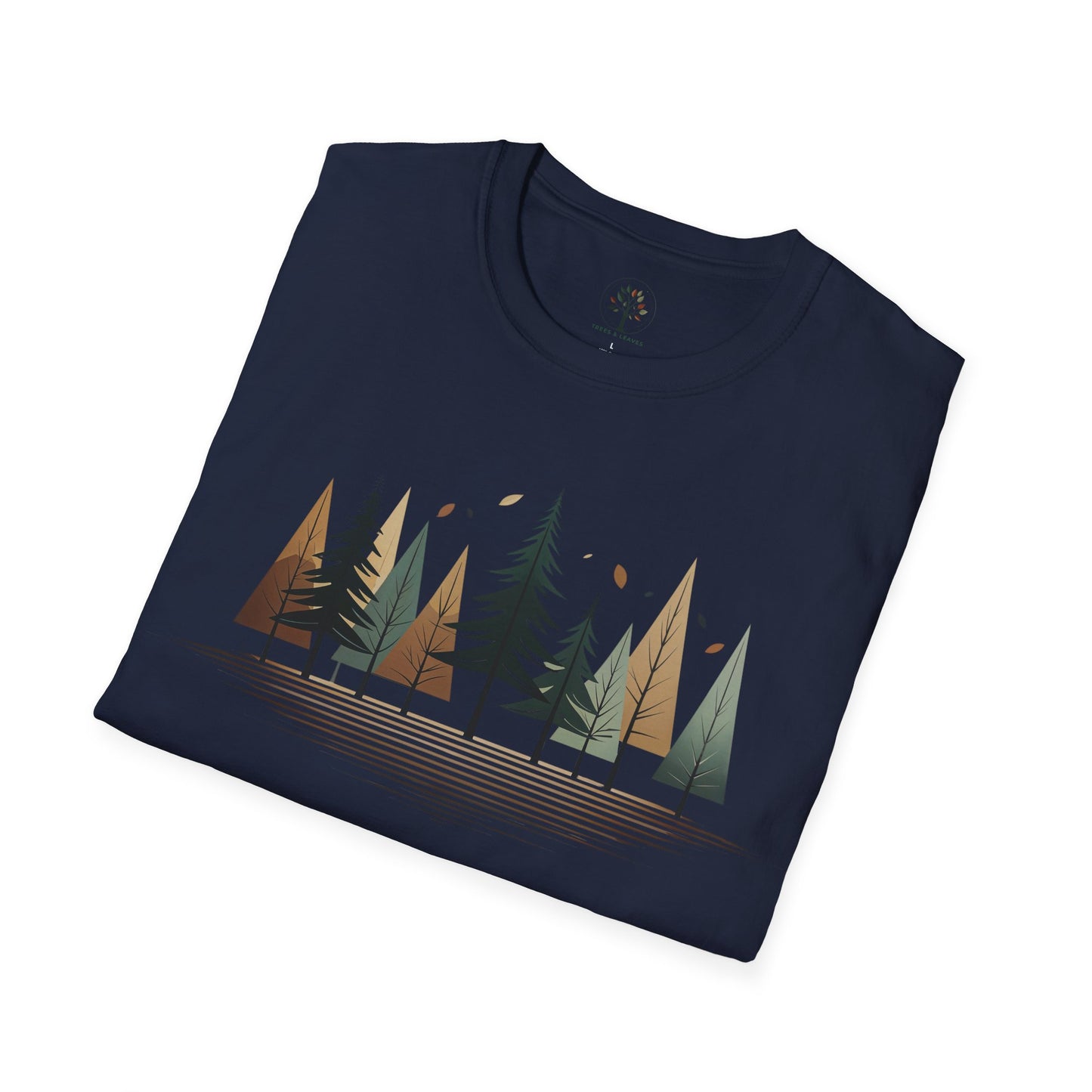 Navy | Forest Rhythm, folded view