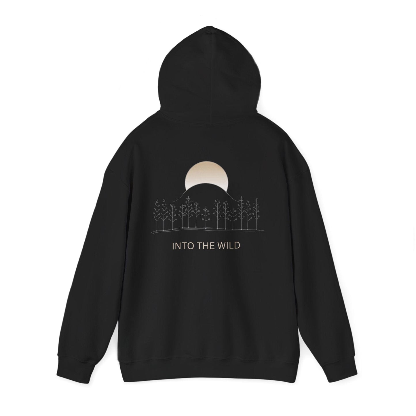 Black | Into The Wild Hoodie, back view 2