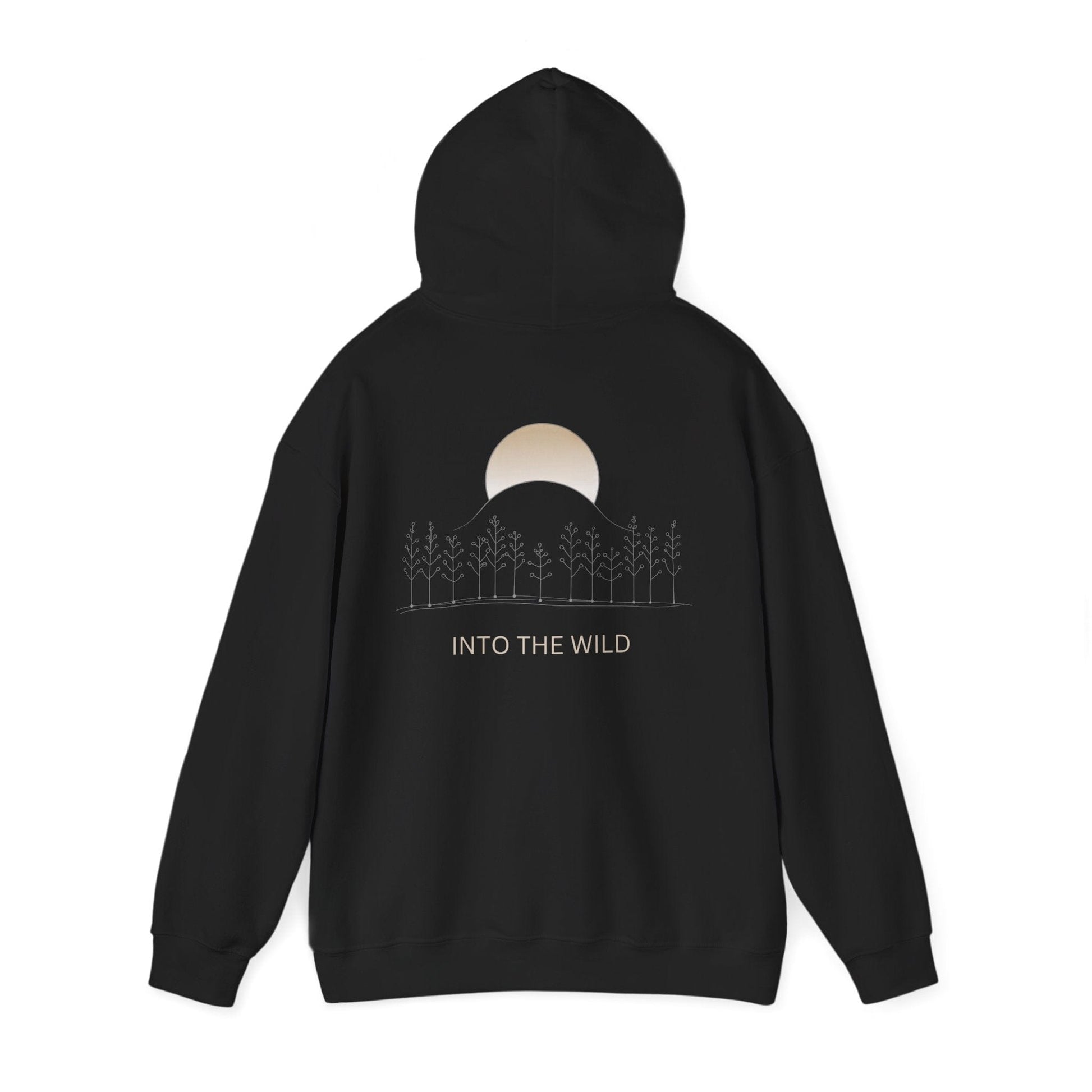 Black | Into The Wild Hoodie, back view 2