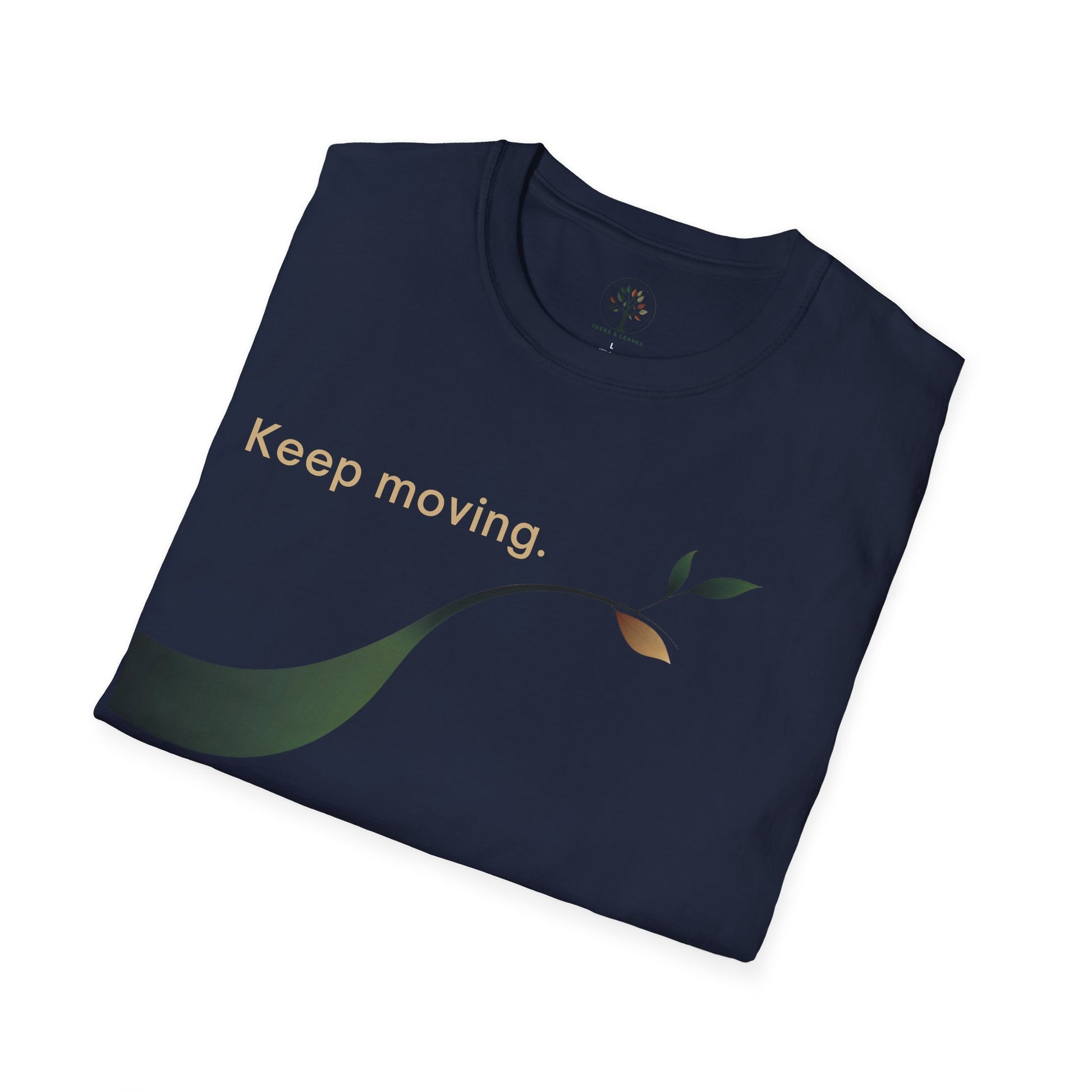 Navy | Keep Moving, folded view