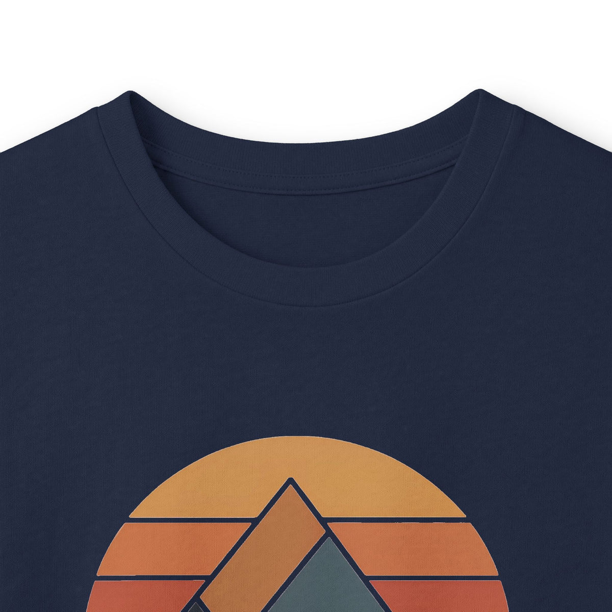 Navy | Rise + Roam Long Sleeve Tee, folded view