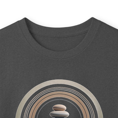 Dark Heather | Echoes of Calm Long Sleeve Tee, folded view
