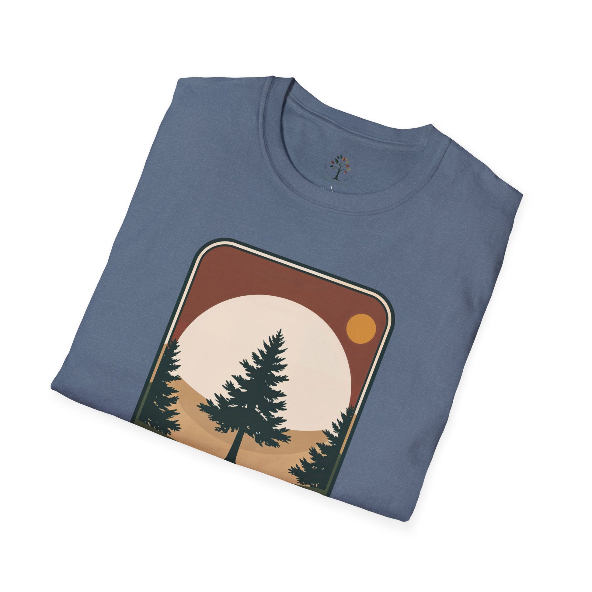 Heather Indigo | Horizon Badge, folded view