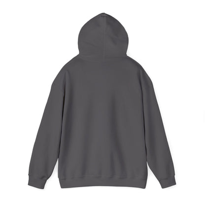 Charcoal | Small front logo Hoodie, back view 2