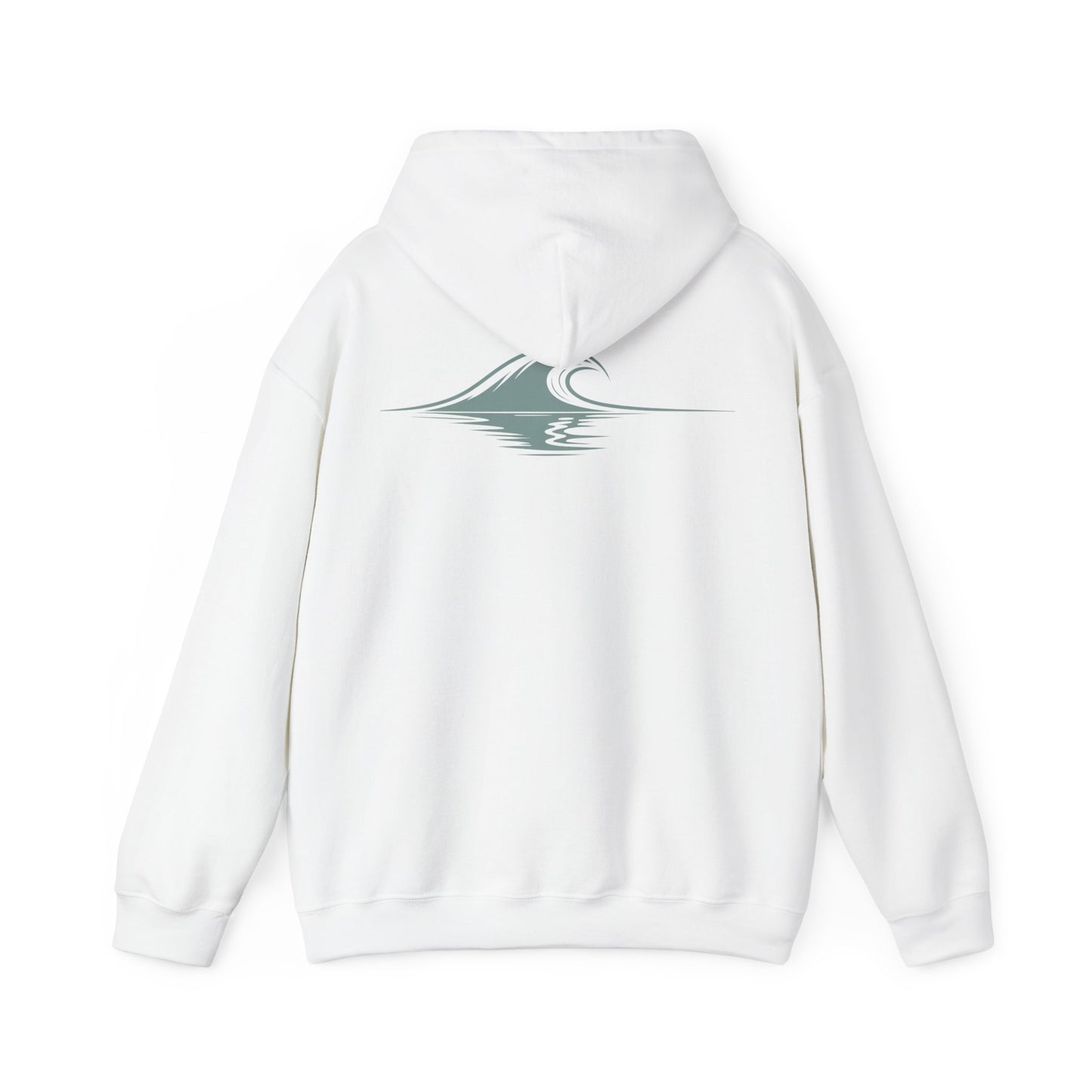 White | Drifted Hoodie, back design view