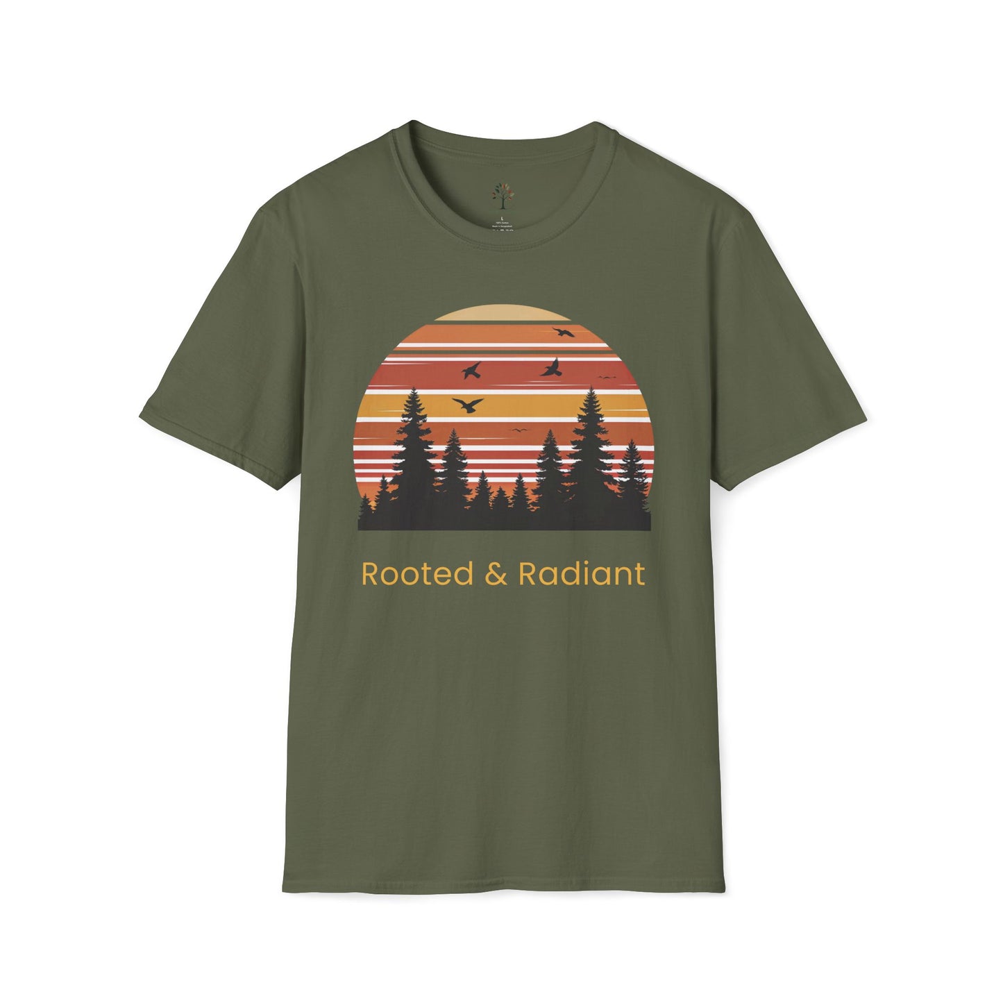 Military Green | Rooted & Radiant, front view