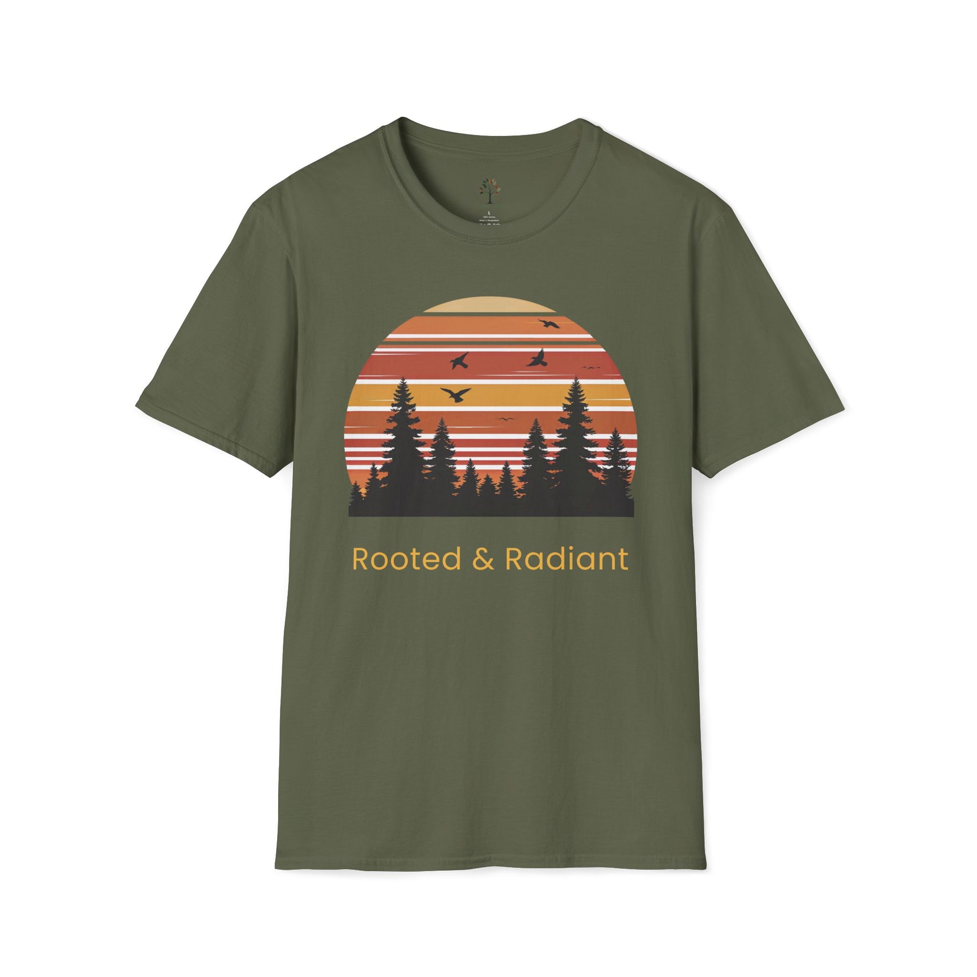 Military Green | Rooted & Radiant, front view