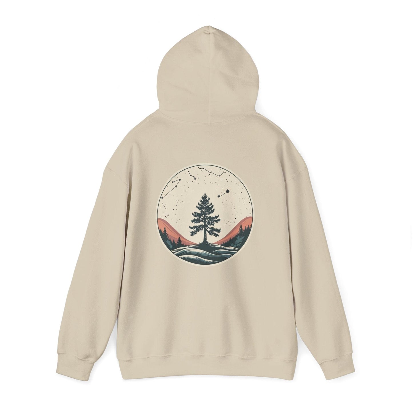 Sand | Rooted in Stars Hoodie, back view 2