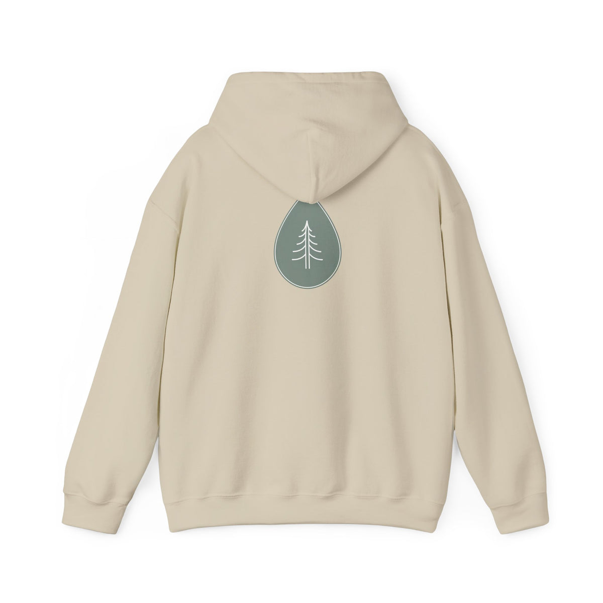 Sand | Calm Drop Hoodie, back design view