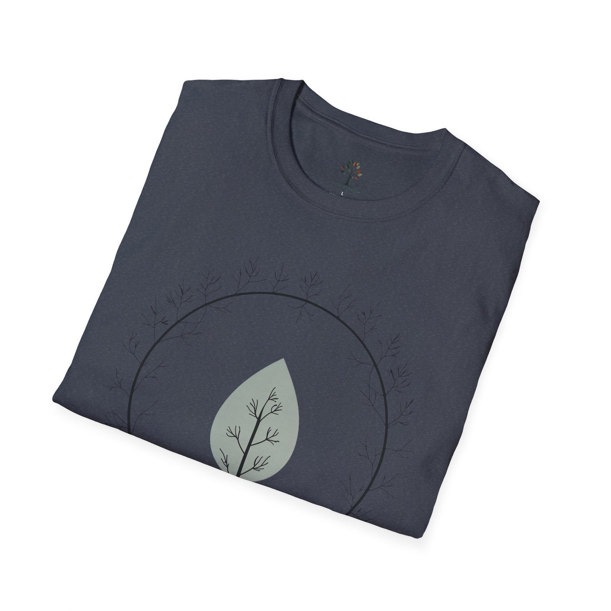 Heather Navy | Leaf of Life, folded view