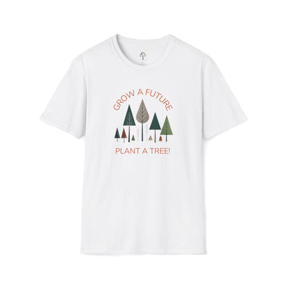 White | Grow a Future, Plant a Tree!, front view