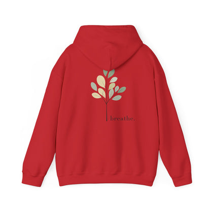 Red | Breathe Hoodie, back design view