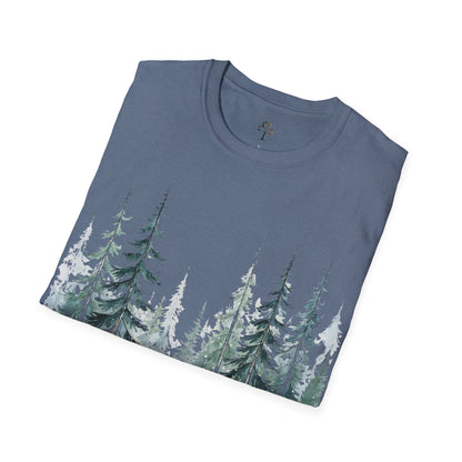 Heather Indigo | Snowfall Forest, folded view
