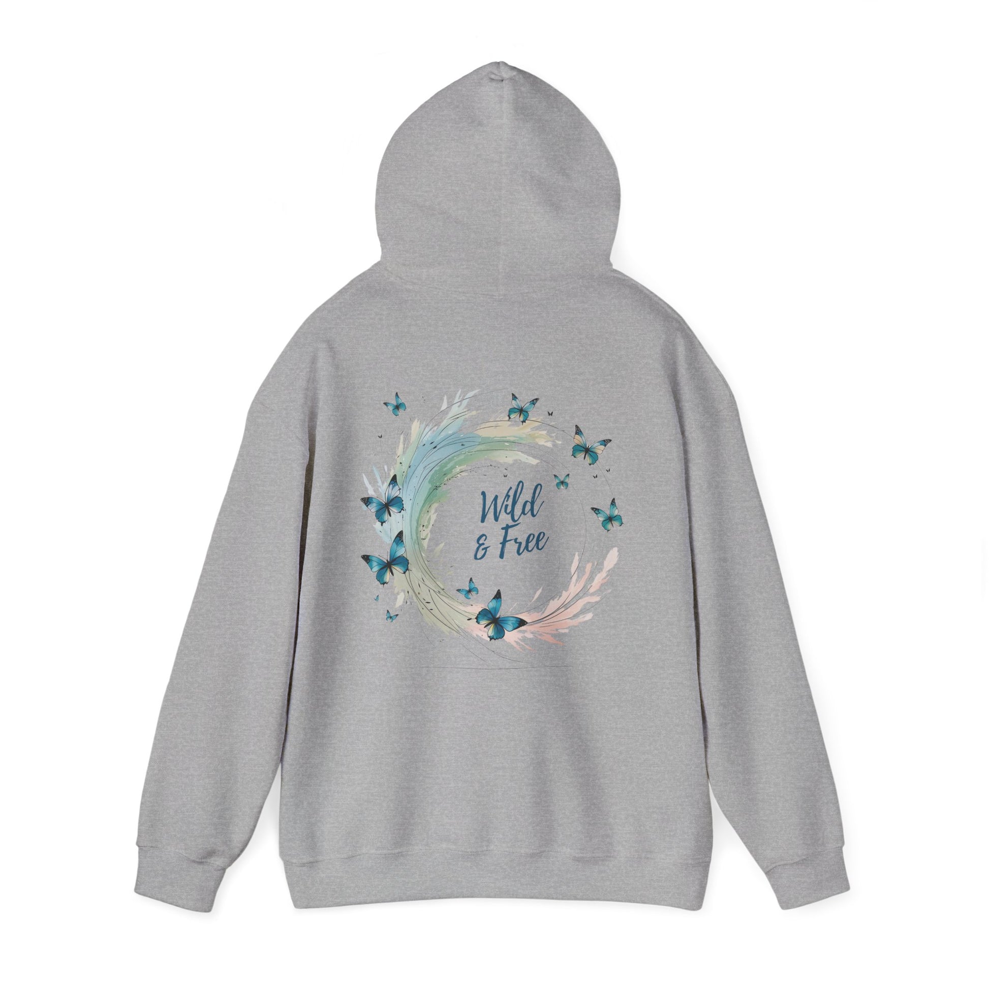 Sport Grey | Wild & Free Hoodie, back view 2