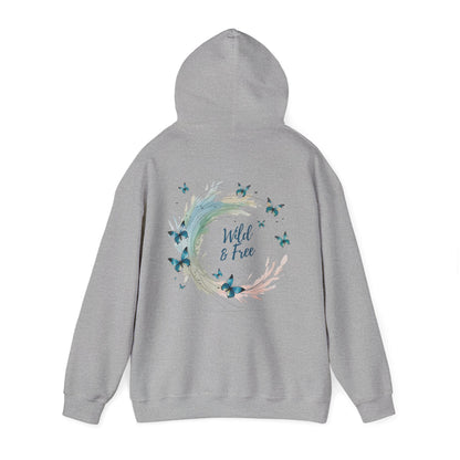 Sport Grey | Wild & Free Hoodie, back view 2