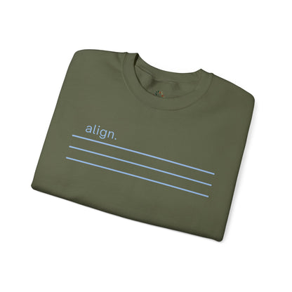 Military Green | Align Sweatshirt, folded view