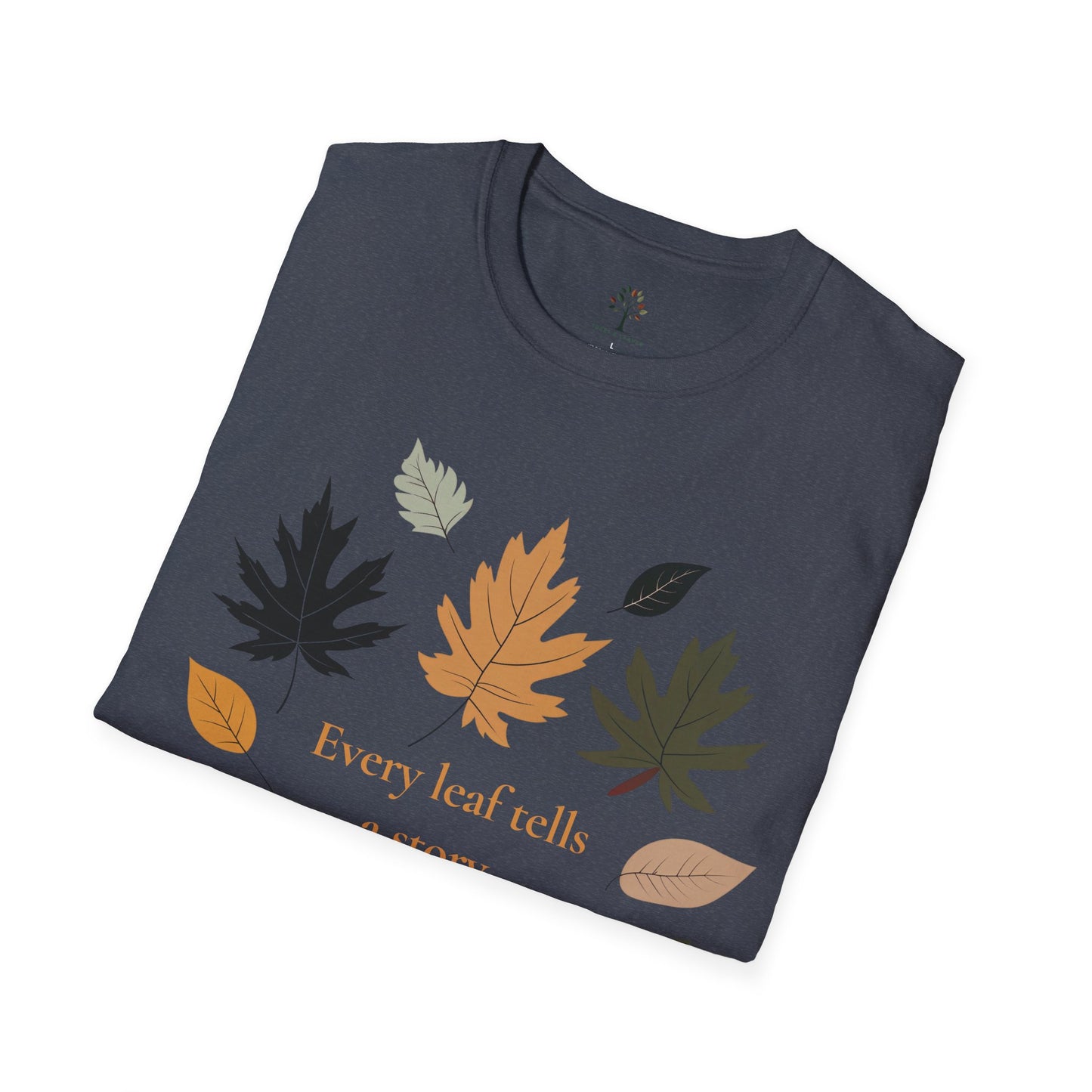 Heather Navy | Every Leaf tells a Story, folded view