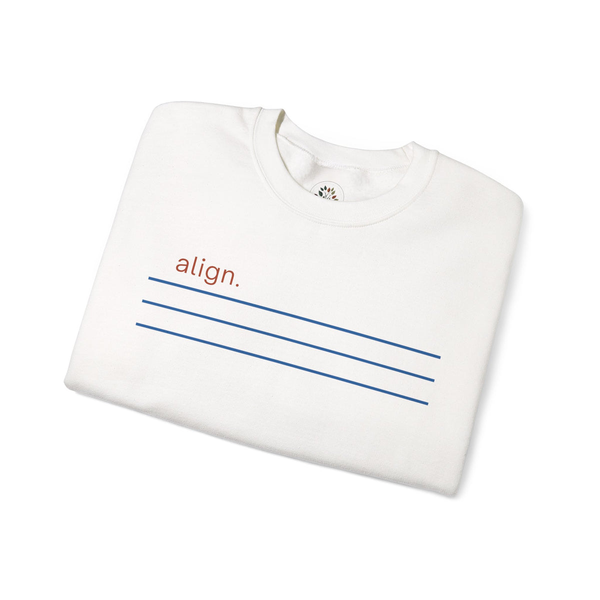 White | Align Sweatshirt, folded view