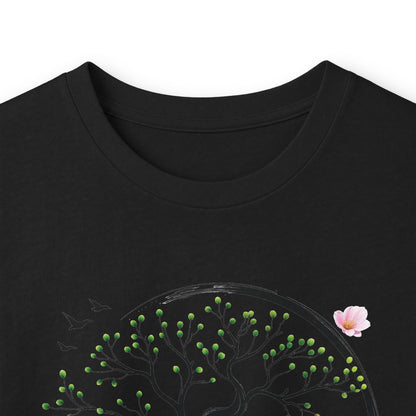 Black | Unfolding Grace Long Sleeve Tee, folded view