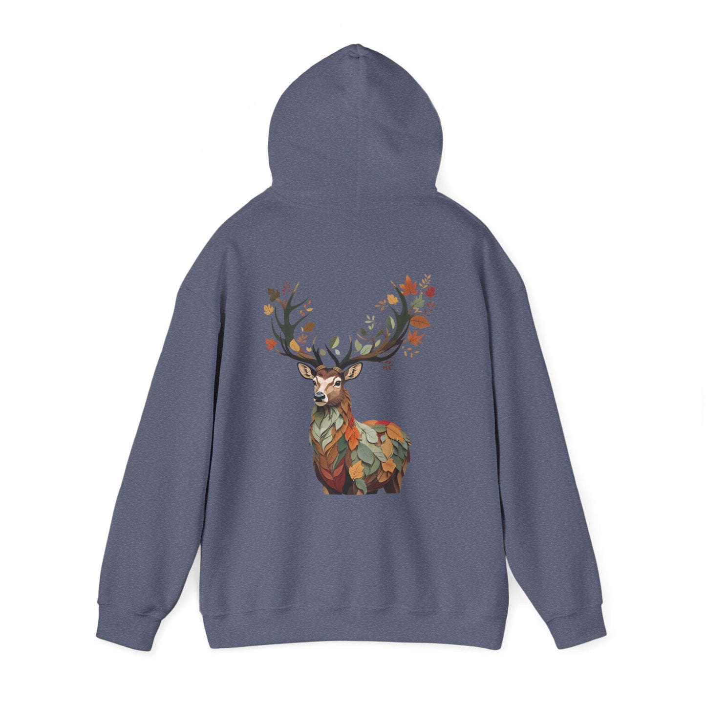 Heather Navy | Nature`s Guardian Hoodie, back view 2