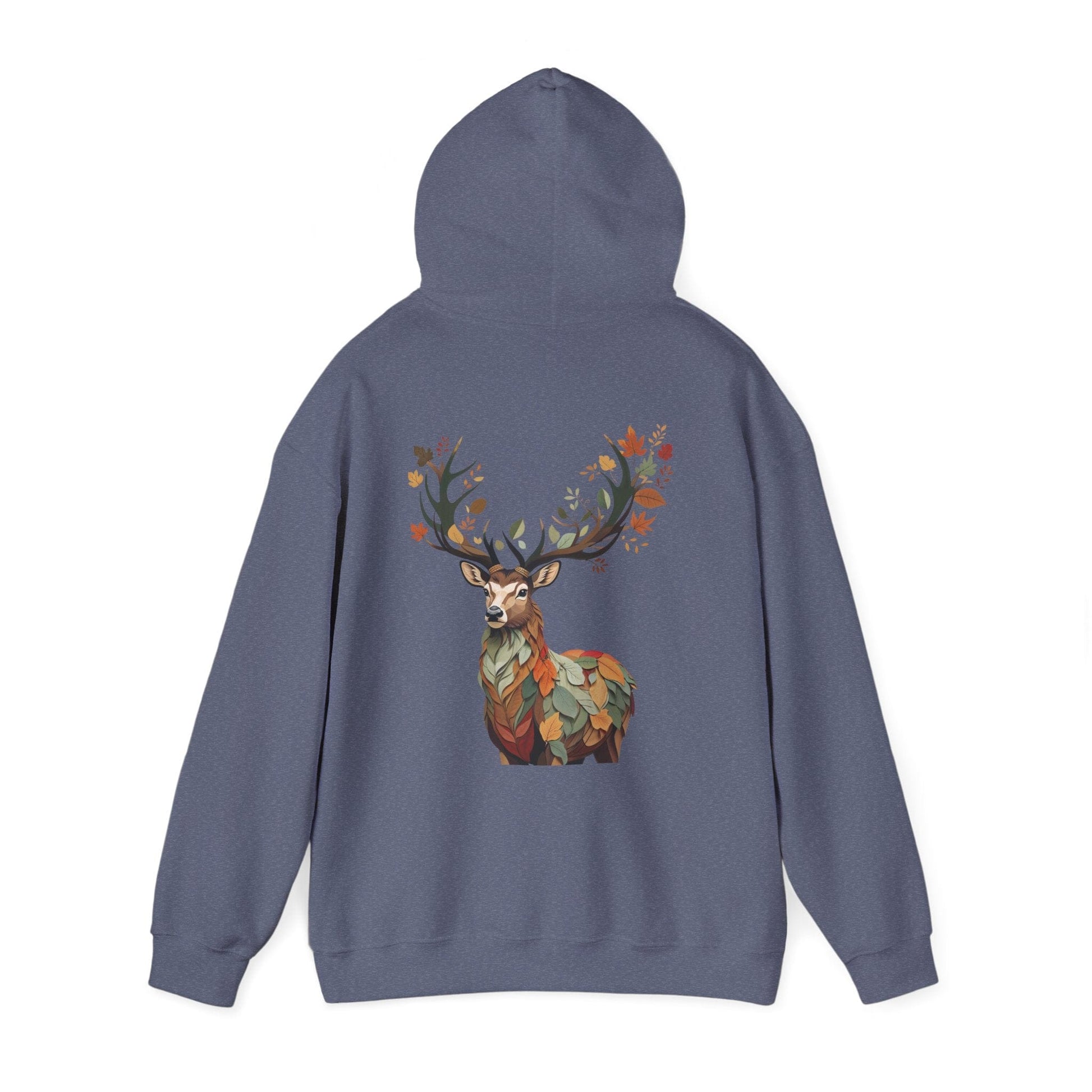 Heather Navy | Nature`s Guardian Hoodie, back view 2