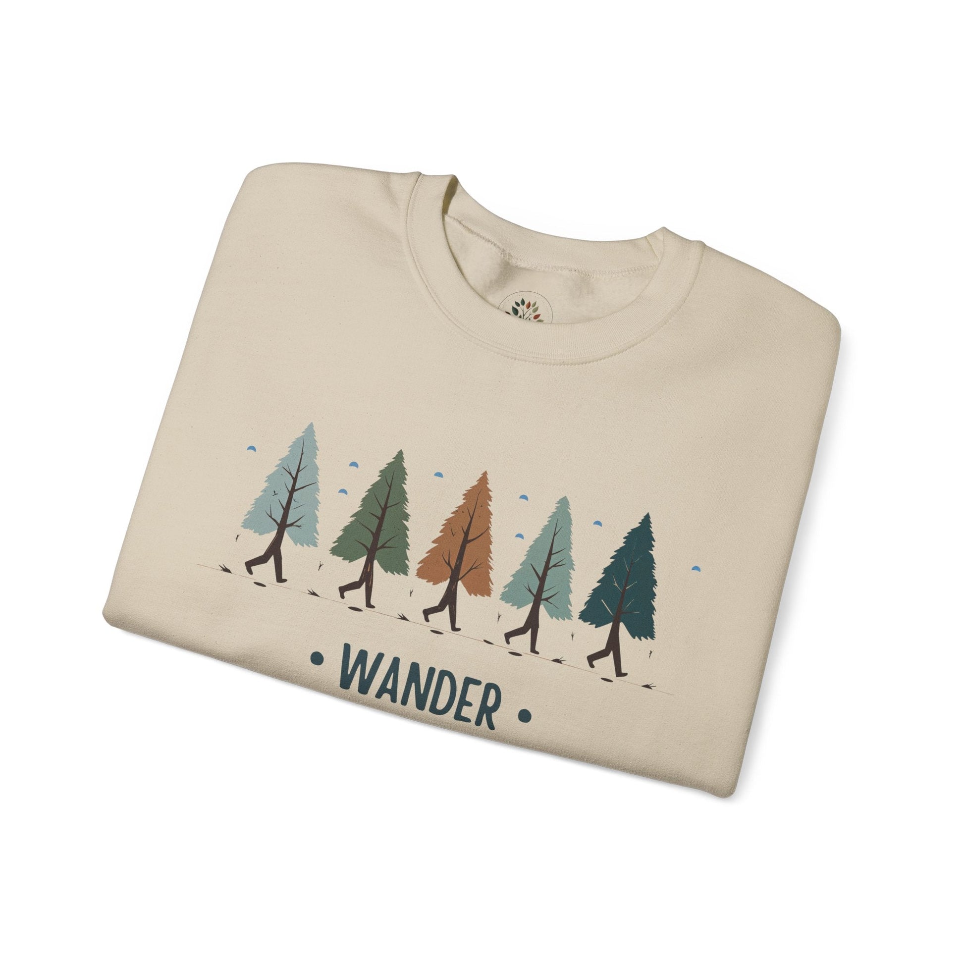 Sand | Wander with the Trees Sweatshirt, folded view