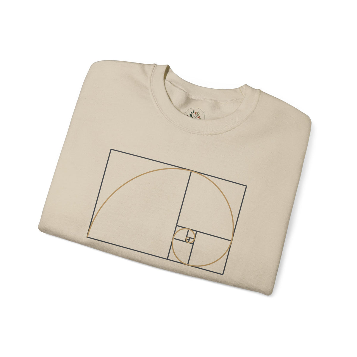 Sand | Fibonacci Sweatshirt, folded view