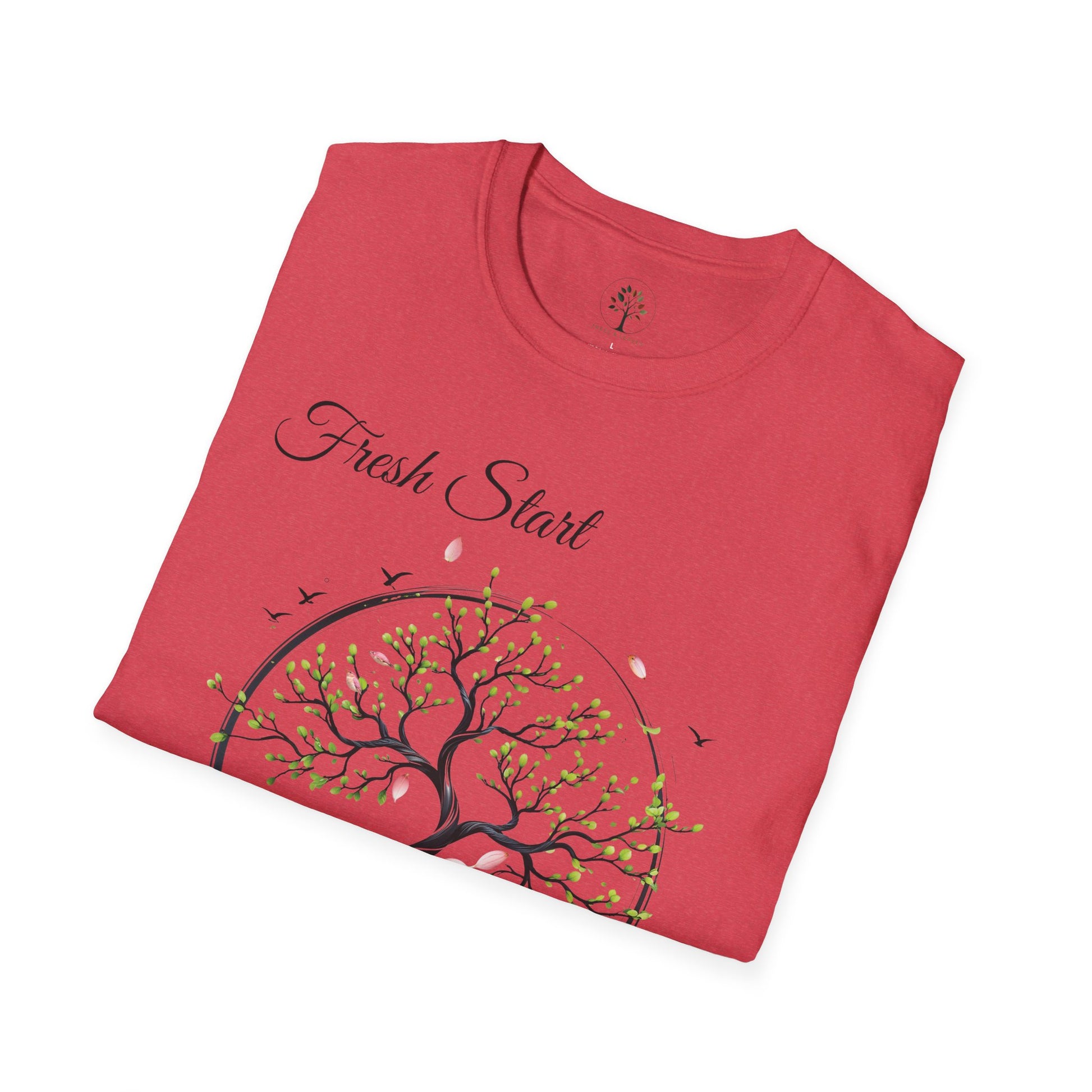 Heather Red | Fresh Start, folded view