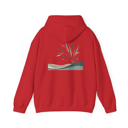 Red | Whispers in the Breeze Hoodie, back design view