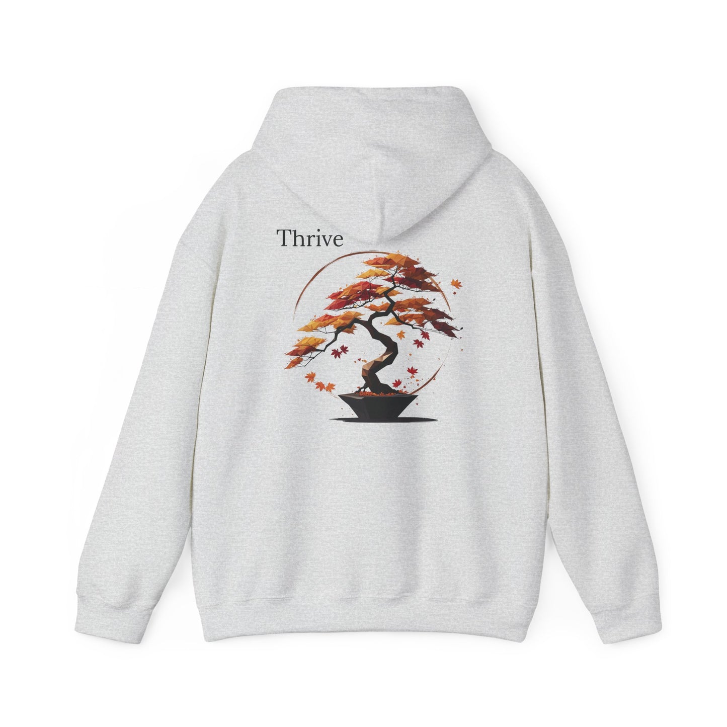 Ash | Thrive Hoodie, back design view