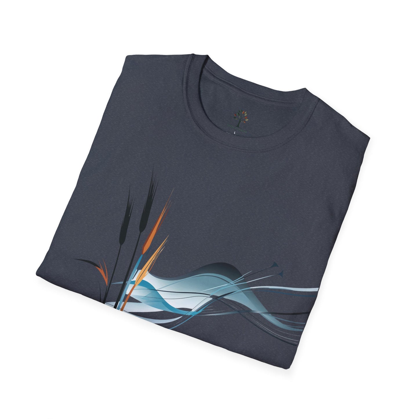 Heather Navy | Exhale, folded view