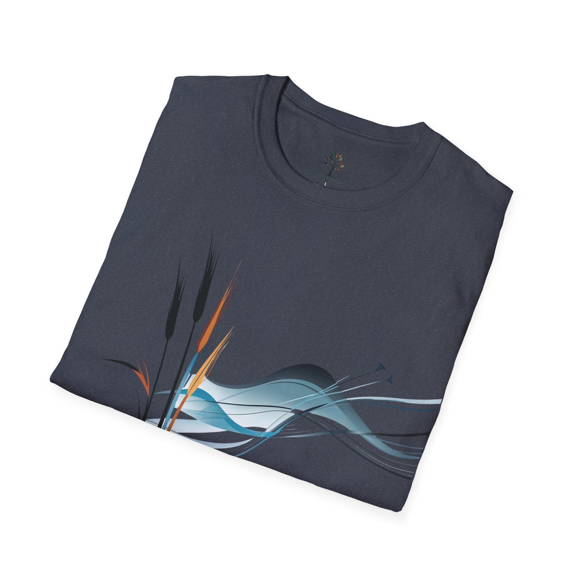 Heather Navy | Exhale, folded view