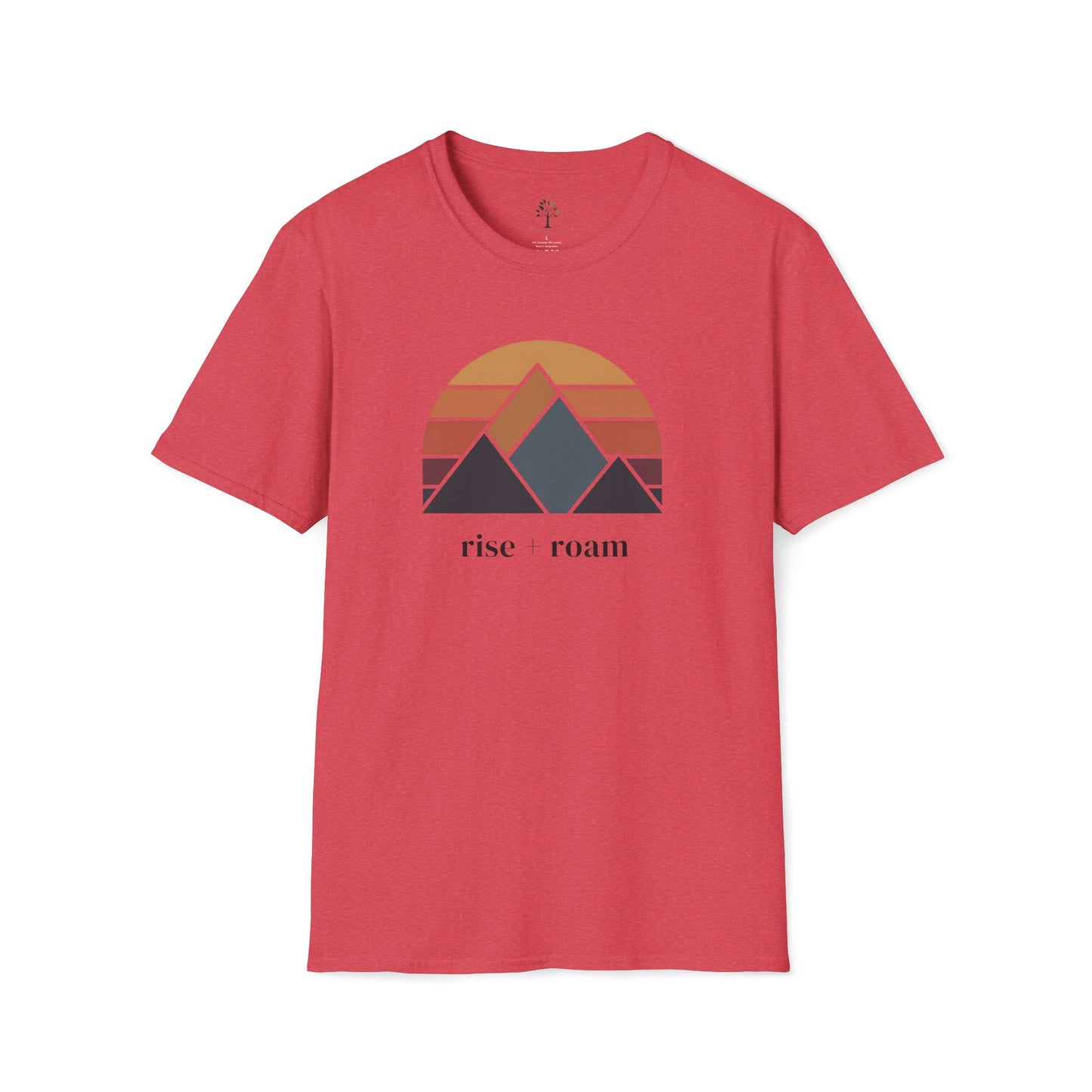 Heather Red | Rise +Roam, front view