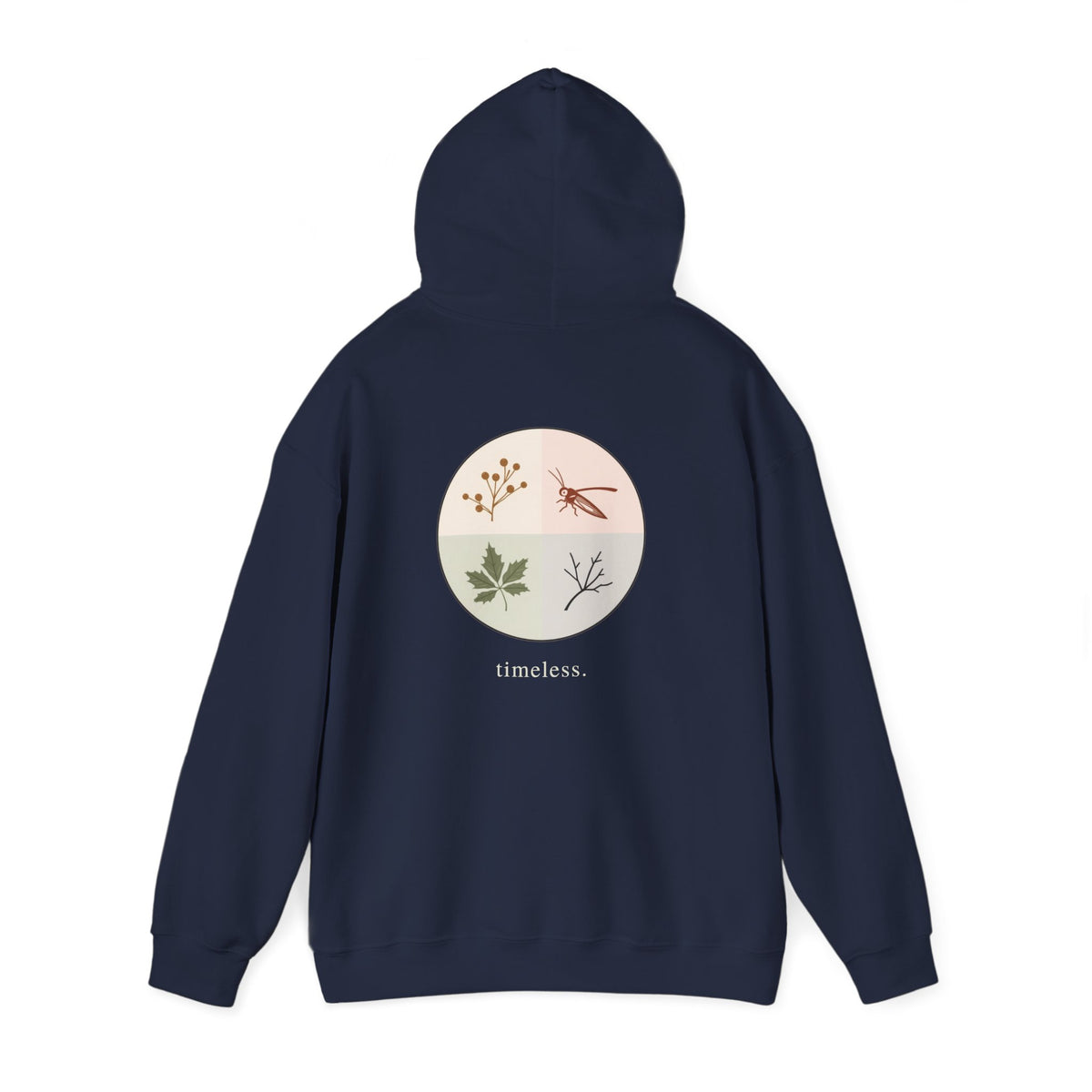 Navy | Timeless Hoodie, back view 2