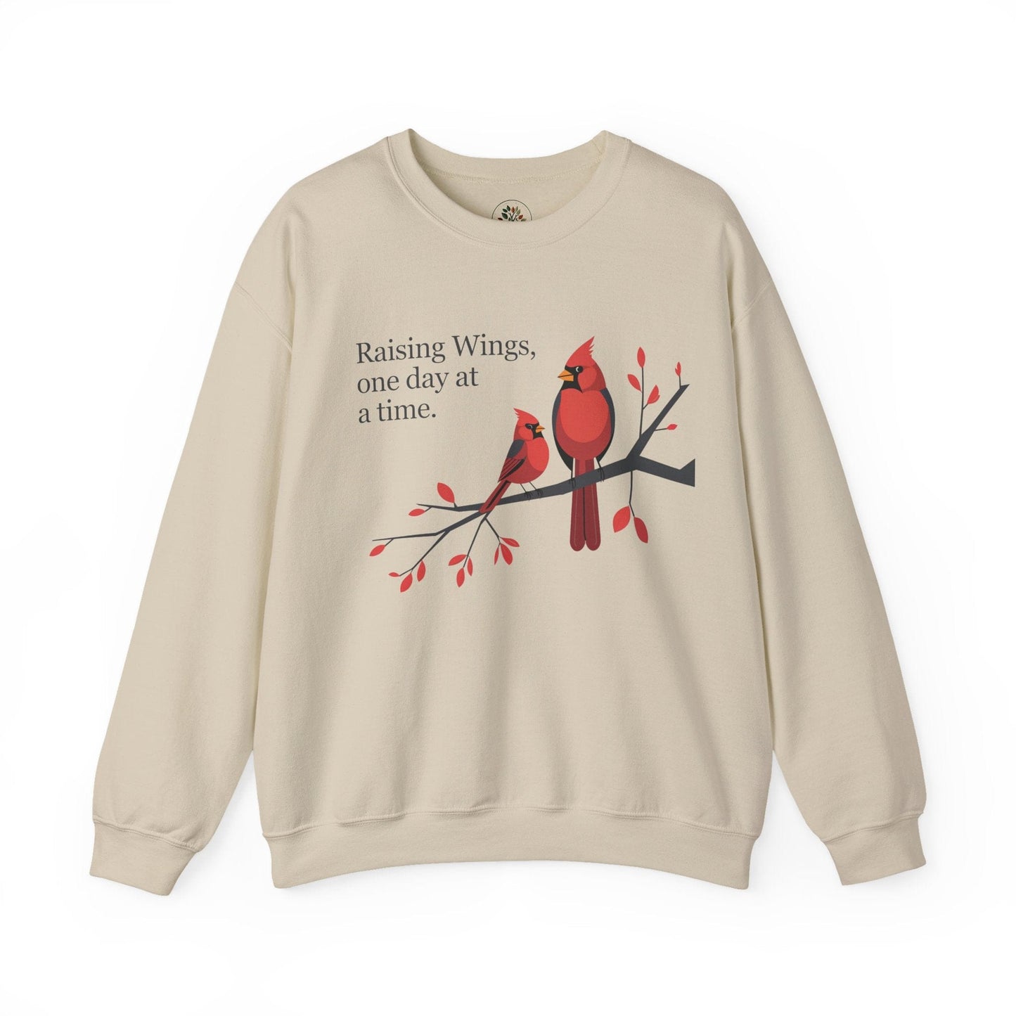 Sand | Raising Wings, One day at a time Sweatshirt, front view
