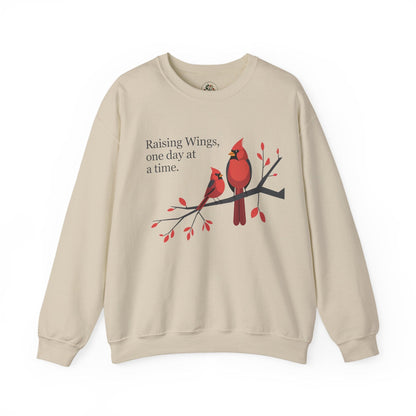 Sand | Raising Wings, One day at a time Sweatshirt, front view