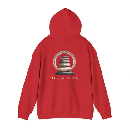Red | Still as Stone Hoodie, back view 2