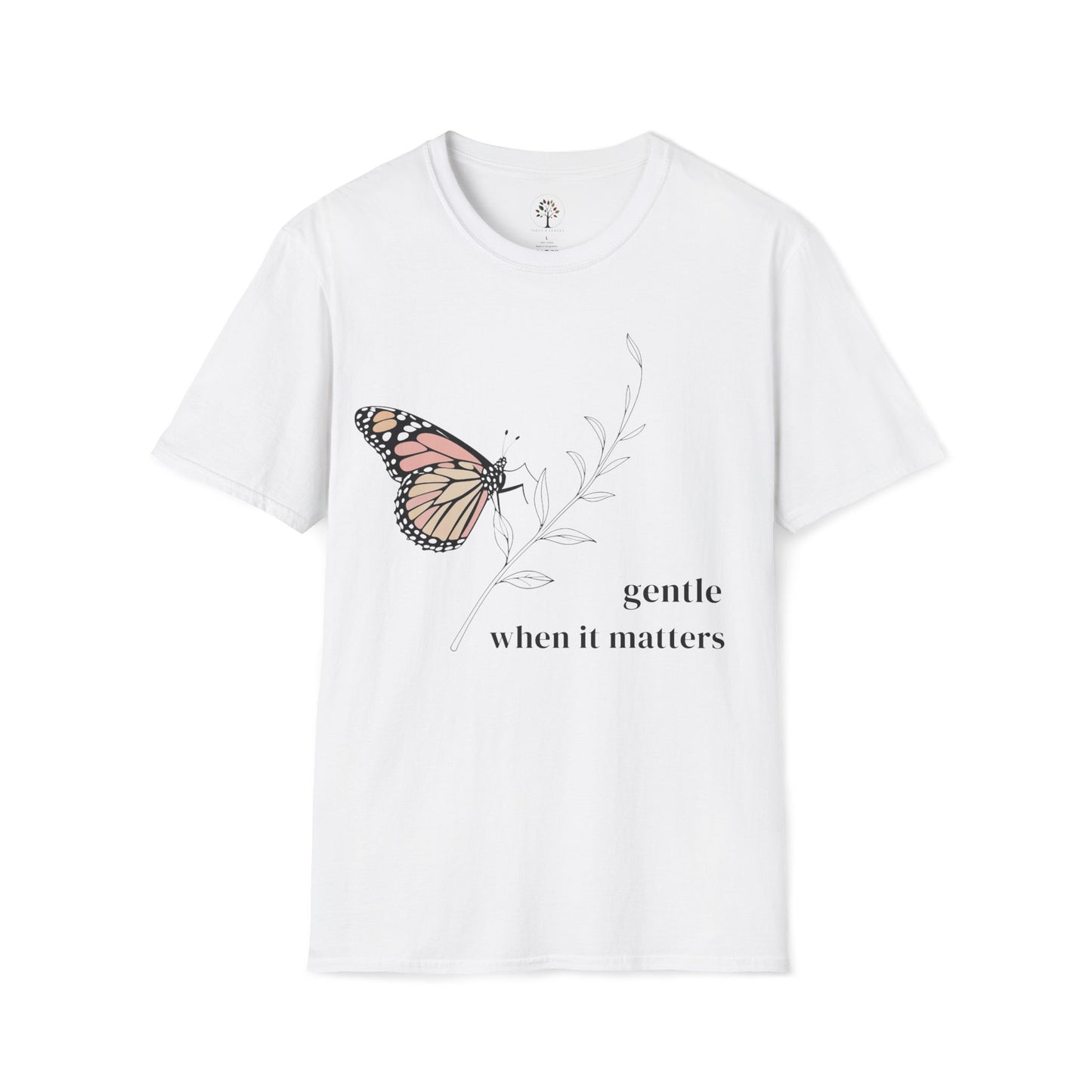 White | Gentle, When It Matters, front view