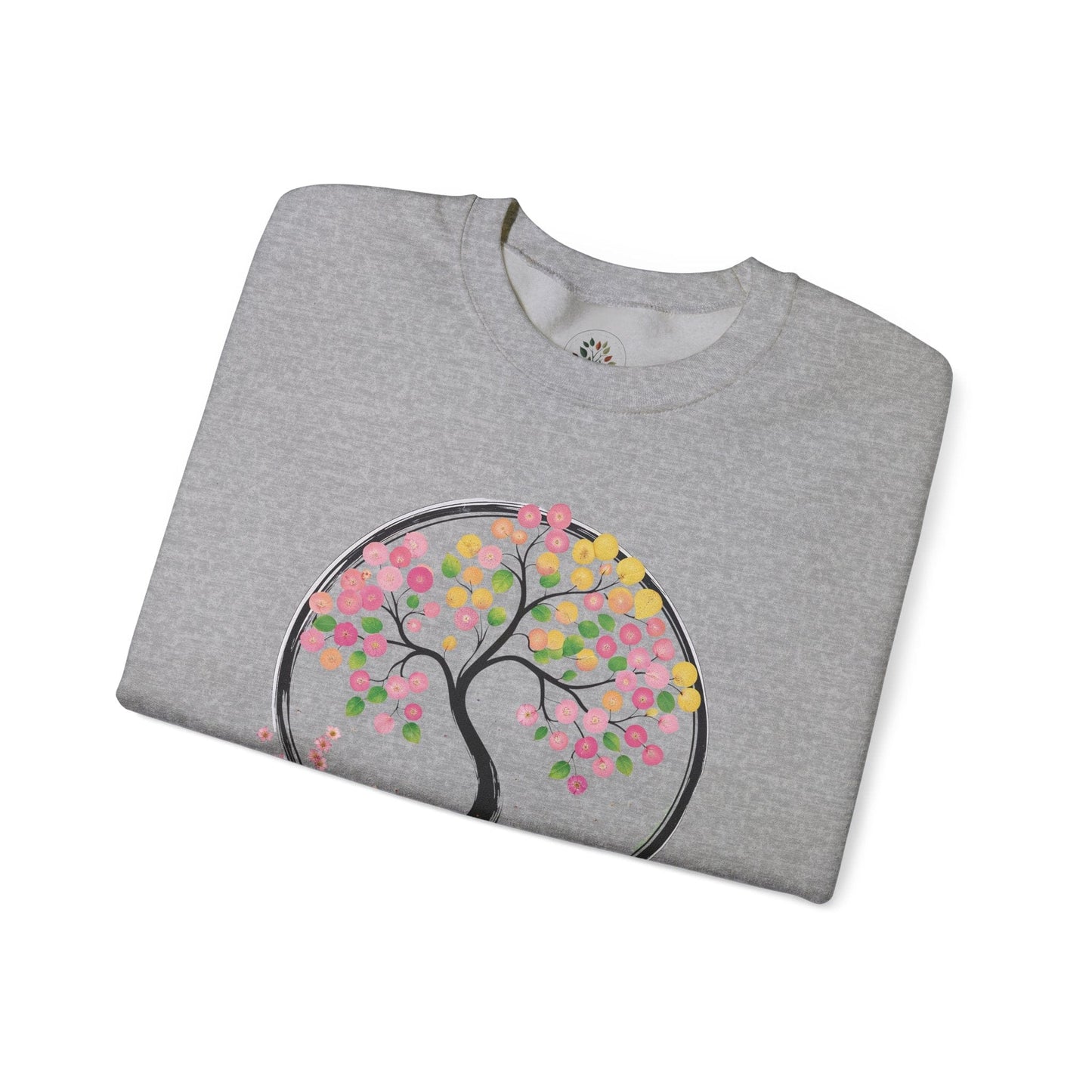 Sport Grey | Joy in Bloom Sweatshirt, folded view