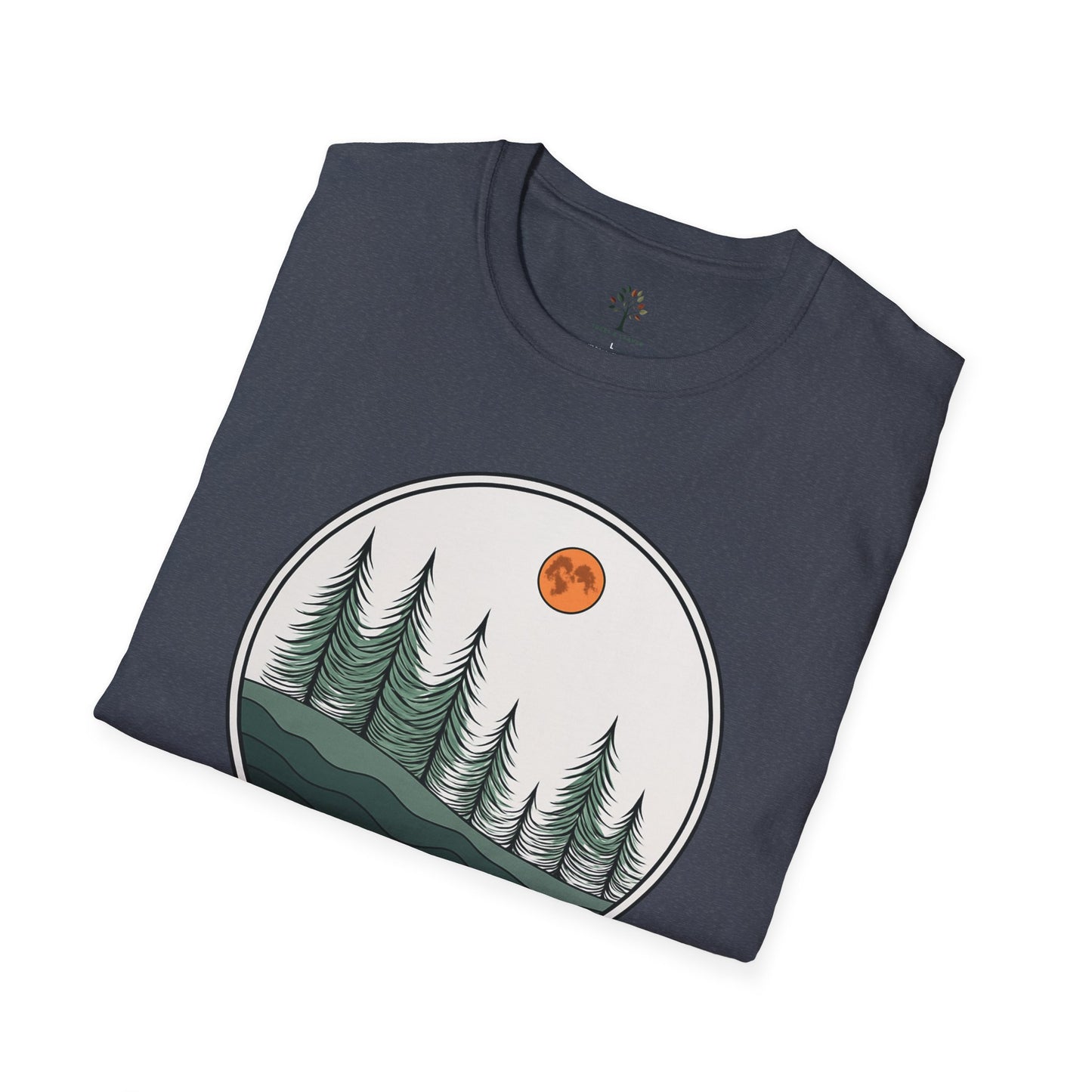 Heather Navy | Moonlit Pines, folded view